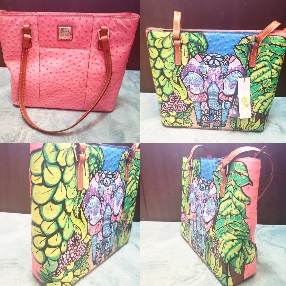Custom painted Dooney and Bourke purse